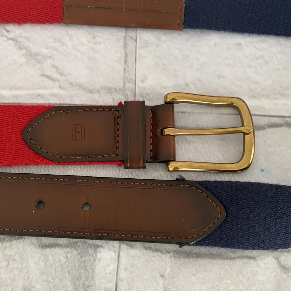 Tommy Hilfiger men’s bonded leather belt size 40